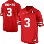 Men's NCAA Ohio State Buckeyes Michael Thomas #3 College Stitched 2015 Patch Authentic Nike Red Football Jersey WQ20J51IS